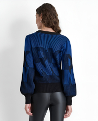 Женский свитер DKNY с логотипом 1159839175 (Синий L)