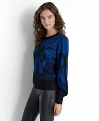 Жіночий светр DKNY з логотипом 1159839175 (Синій L)