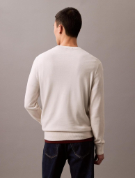 Мужской вязаный свитер Calvin Klein 1159839531 (Молочный XXL)
