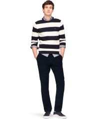 Чоловічий текстурний светр Tommy Hilfiger 1159840337 (Чорний/Молочний XXL)