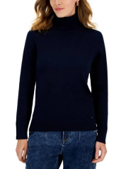 Жіночий светр Tommy Hilfiger кофта з коміром 1159840518 (Синій S)