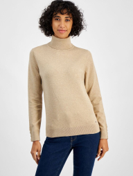 Женский свитер Tommy Hilfiger водолазка с воротником 1159841218 (Бежевый M)