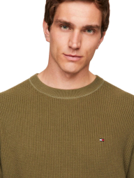 Чоловічий текстурний светр Tommy Hilfiger 1159841302 (Зелений 4XL)