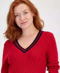 Женский свитер Tommy Hilfiger пуловер 1159841801 (Красный L)