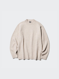 М'який светр UNIQLO із пряжі Soufflé 1159842498 (Бежевий 3XL)