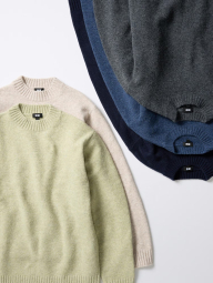 М'який светр UNIQLO із пряжі Soufflé 1159842498 (Бежевий 3XL)