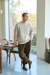 М'який светр UNIQLO із пряжі Soufflé 1159842498 (Бежевий 3XL)