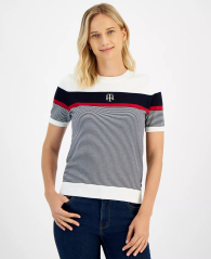 Жіночий светр Tommy Hilfiger з коротким рукавом 1159842847 (Різні кольори M)