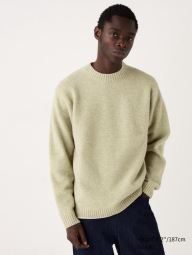 Мягкий свитер UNIQLO из пряжи Soufflé 1159843017 (Зеленый 3XL)