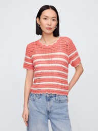 Женский свитер GAP с коротким рукавом 1159843185 (Розовый S)