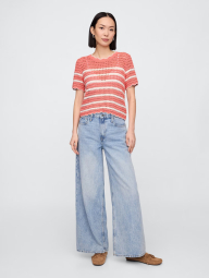 Женский свитер GAP с коротким рукавом 1159843451 (Розовый XXL)