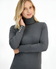 Женский свитер Tommy Hilfiger гольф 1159843387 (Серый XS)
