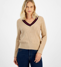 Женский свитер Tommy Hilfiger пуловер 1159843540 (Бежевый M)
