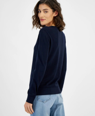 Женский свитер Tommy Hilfiger со стразами 1159844603 (Синий XS)