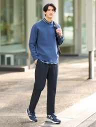 В'язаний светр UNIQLO 1159845136 (Синій 3XL)