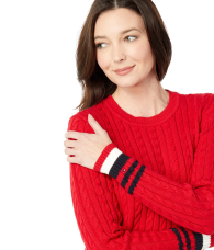 Женский вязаный свитер Tommy Hilfiger 1159846122 (Красный L)