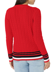 Женский вязаный свитер Tommy Hilfiger 1159846122 (Красный L)