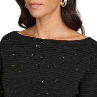 Женский свитер Calvin Klein с пайетками 1159846591 (Черный XL)