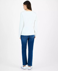 Жіночий светр Tommy Hilfiger зі стразами 1159846706 (Молочний XXL)