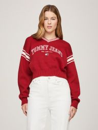 Жіночий укорочений светр Tommy Hilfiger 1159847273 (Червоний M)