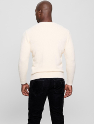 Мужской свитер GUESS с логотипом 1159847320 (Молочный XXL)