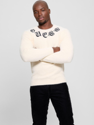 Мужской свитер GUESS с логотипом 1159847320 (Молочный XXL)
