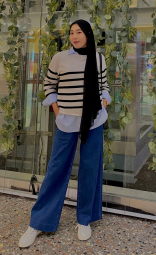 В'язаний светр UNIQLO з 3D-плетенням 1159847553 (Білий S)