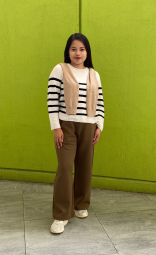 В'язаний светр UNIQLO з 3D-плетенням 1159847553 (Білий S)