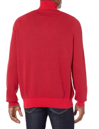 Свитер мужской Tommy Hilfiger с полумолнией 1159847709 (Красный L)