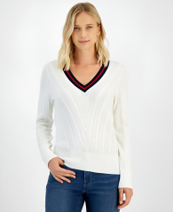 Женский свитер Tommy Hilfiger пуловер 1159850669 (Белый XXL)