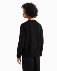 Чоловічий светр Armani Exchange з логотипом 1159851219 (Чорний L)