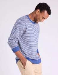 Мужской свитер U.S. Polo Assn с логотипом 1159851523 (Синий/Серый XL)