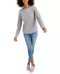 Женский вязаный свитер Tommy Hilfiger 1159852119 (Серый L)