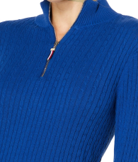 Женский свитер Tommy Hilfiger на полумолнии 1159852376 (Синий M)