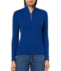 Женский свитер Tommy Hilfiger на полумолнии 1159852376 (Синий M)