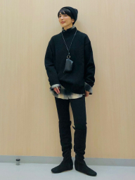 В'язаний светр UNIQLO 1159853144 (Чорний L)