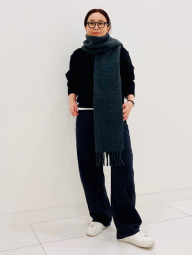 В'язаний светр UNIQLO 1159853144 (Чорний L)