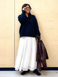 Пушистый свитер UNIQLO с V-образным вырезом 1159854797 (Серый XL)