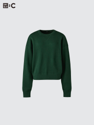 В'язаний светр UNIQLO з гладкої бавовни 1159854973 (Зелений XXL)