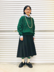 В'язаний светр UNIQLO з гладкої бавовни 1159854973 (Зелений XXL)