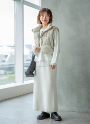 Вязаный свитер UNIQLO с 3D-плетением 1159855032 (Молочный XL)