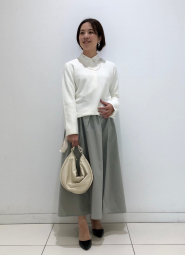 Вязаный свитер UNIQLO с 3D-плетением 1159855032 (Молочный XL)