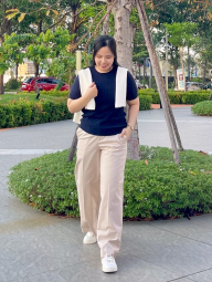 Вязаный свитер UNIQLO с 3D-плетением 1159855032 (Молочный XL)