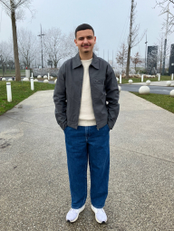 Текстурний 3D-в'язаний светр UNIQLO з круглим вирізом 1159855106 (Молочний XXL)