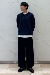 Текстурный 3D-вязаный свитер UNIQLO из бесшовной пряжи Soufflé 1159855782 (Синий M)