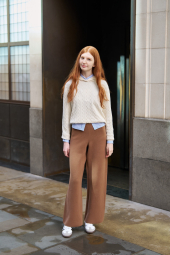 В'язаний светр UNIQLO з капюшоном 1159856214 (Молочний M)