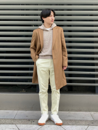 В'язаний светр UNIQLO з капюшоном 1159856215 (Бежевий S)