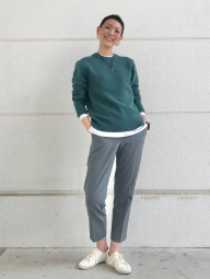 Вязаный свитер UNIQLO 1159856389 (Зеленый XXL)