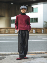 Вязаный свитер UNIQLO 1159856390 (Бордовый XXL)