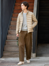 Текстурный 3D-вязаный свитер UNIQLO с круглым вырезом 1159856411 (Серый 3XL)